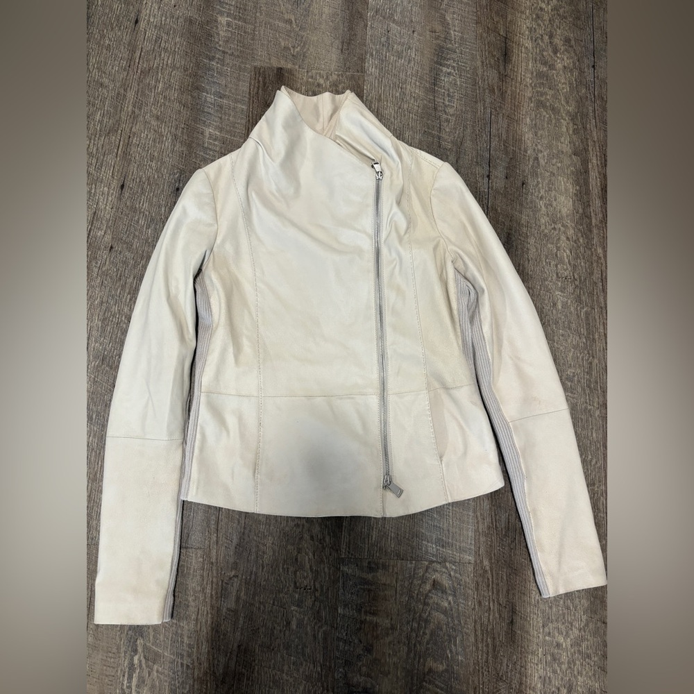 Vince Goat Leather Moto Jacket